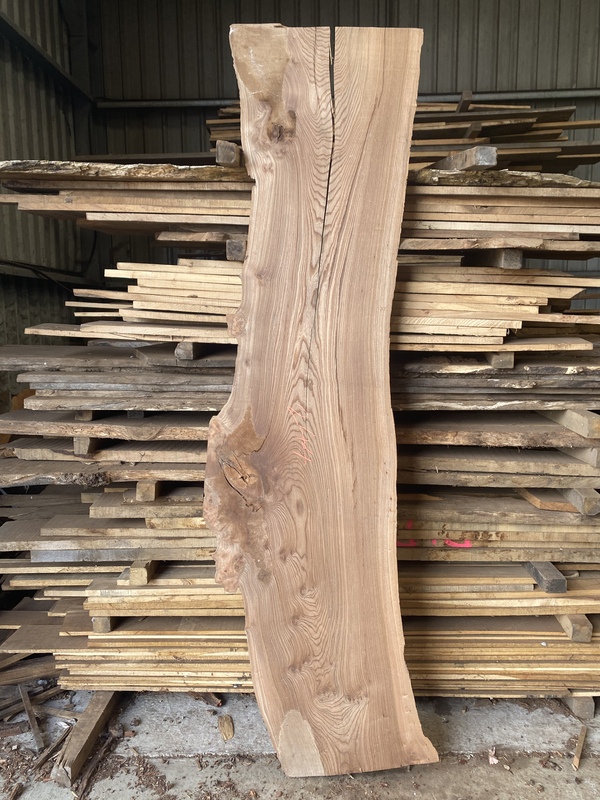 Waney Edge Elm Board Nelson Butler & Son Ltd