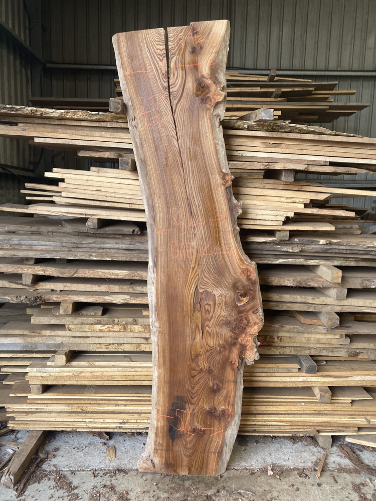 Waney Edge Elm Board Nelson Butler & Son Ltd