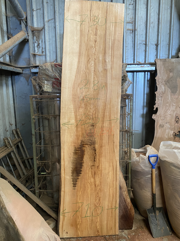 Waney Edge Rippled Ash Board Nelson Butler & Son Ltd