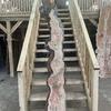 Burr Oak board, suitable for high-quality furniture making, table tops, benches, kiln-dried, waney edge