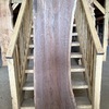 American Black Walnut board, suitable for high-quality furniture making, table tops, benches, kiln-dried, waney edge
