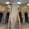 Elm board, suitable for high-quality furniture making, table tops, benches, kiln-dried, with waney edge